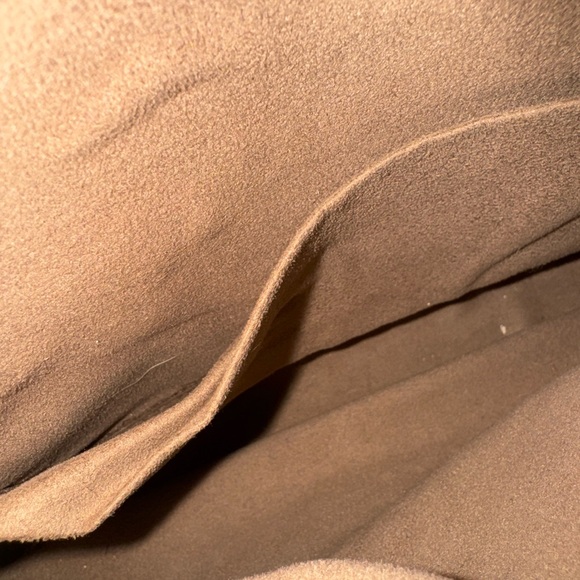 Brown Leather Clutch with Gold Accent - Picture 3 of 3